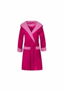 Budget 🔥 ESPRIT Bademantel Damen Kapuze Day Raspberry - 362 Rosa 🌟