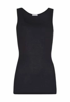 Budget 🎁 HANRO Ultralight Top, Breite Träger, U-Ausschnitt, Für Damen 0019 BLACK 👏