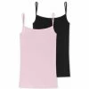 Bestpreis ✨ SCHIESSER Spaghettitop 2er Pack 95/5 Organic Cotton Rosa/ Schwarz 🎁 -SCHIESSER SHOP unnamed file 1282