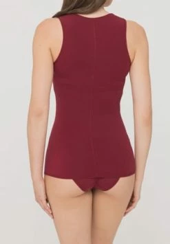 Schlussverkauf 👏 SCHIESSER Personal Fit Unterhemd, U-Ausschnitt, Für Damen 502 BORDEAUX 🤩 -SCHIESSER SHOP unnamed file 1300