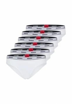 Budget 🧨 HUGO Herren Boxershorts, 6er Pack - Boxer Briefs 6P Power, Cotton Stretch, Logo Weiß 👏
