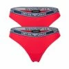 Großhandel ⭐ EMPORIO ARMANI Damen Brazilian Briefs, 2er Pack - Slips, Stretch Cotton, Einfarbig Rot 🎉