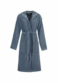 Großhandel 🌟 Marc O'Polo Damen Bademantel Mit Kapuze Bademäntel Blue 🧨