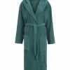 Großhandel 🧨 EGERIA® Bademantel "Conny", Aufgesetzte Taschen, Kapuze, Für Damen 467 NIGHT GREEN 🧨