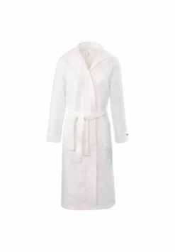 Angebote 💯 TAUBERT Damen Piquée Bademantel Mit Kapuze Länge 120cm White 🔔