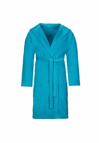 Aktion ❤️ VOSSEN® Bademantel Unisex Kurzmantel Mit Kapuze Texas Turquoise - 557 Blau ???? 4 Aktion ❤️ VOSSEN® Bademantel Unisex Kurzmantel Mit Kapuze Texas Turquoise - 557 Blau ???? – Bild 2
