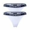Großhandel ✨ EMPORIO ARMANI Damen String, 2er Pack - T-Thong, Stretch Cotton, Logo, Einfarbig Weiß 👏 -SCHIESSER SHOP unnamed file 50