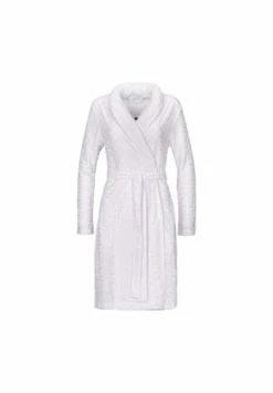Auslauf ✔️ VOSSEN® Bademantel Damen Schalkragen Luna Weiß - 030 Weiß ✨