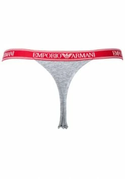 Besorgen 🥰 EMPORIO ARMANI Damen String, 2er Pack - T-Thong, Stretch Cotton, Logo, Einfarbig Grau 🎁 -SCHIESSER SHOP unnamed file 58