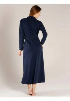 Neu ✔️ TAUBERT Damen Polo Piqué Bademantel Mit Schalkragen Länge 130cm Cruise Navy ❤️ -SCHIESSER SHOP unnamed file 580