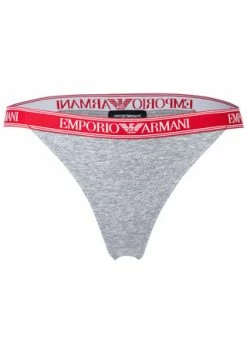 Besorgen 🥰 EMPORIO ARMANI Damen String, 2er Pack - T-Thong, Stretch Cotton, Logo, Einfarbig Grau 🎁 -SCHIESSER SHOP unnamed file 59