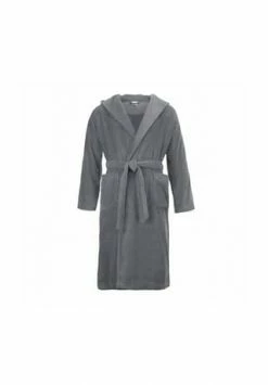 Bestes Angebot ???? MÖVE Bademantel Unisex Kapuze Superwuschel Stone - 850 Grau ⌛