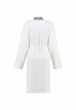 Alternative view of Budget ???? Cawö Bademantel Damen Kimono Maritime 5315 Marine-gelb - 615 Weiß ????