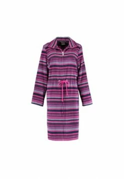 Aktion 🔔 Cawö Bademantel Damen Kurzmantel Mit Reißverschluss Reißverschluss 2216 Beere - 88 Lila 😉