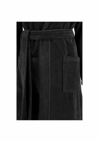 Budget ???? Cawö Bademantel Damen Kapuze 825 Lava - 97 Schwarz ???? 6 Budget ???? Cawö Bademantel Damen Kapuze 825 Lava - 97 Schwarz ???? – Bild 4
